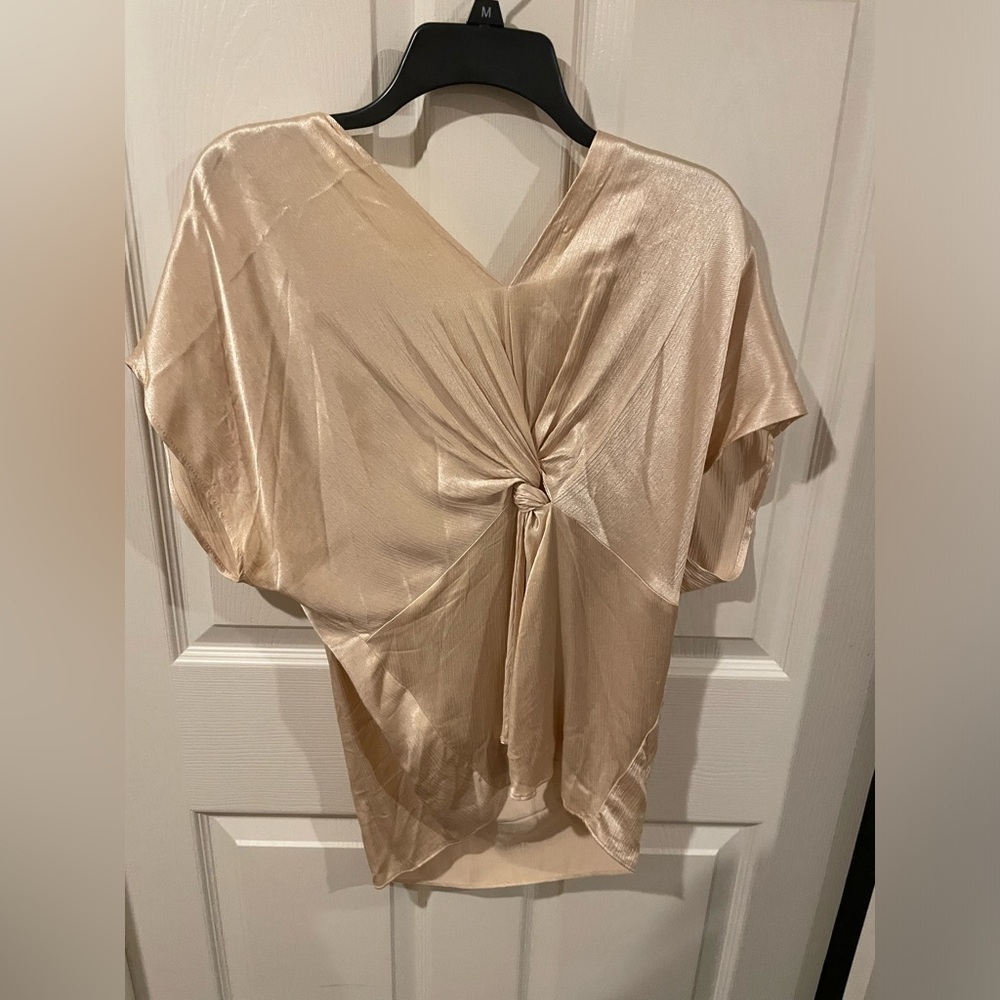 Zara gold satin set size medium